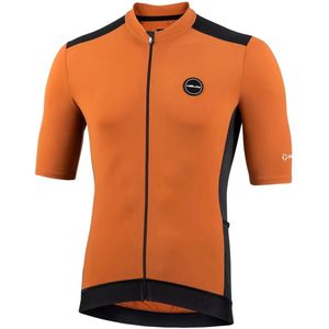 Nalini - Heren - Fietsshirt - Korte mouwen - Wielrenshirt - Zomer - FIVE POCKETS JERSEY - BLACK/BROWN - XL