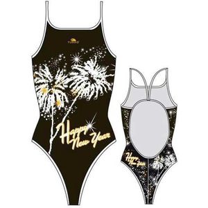 Turbo Happy New Year Zwemkleding Rood,Wit S Vrouw