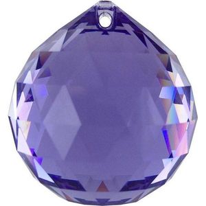 Raamhanger Swarovski Ball 20 mm Blauw ( Feng Shui kristal ) Kristalhanger , Regenboogkristal