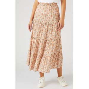 Damart - Lange rok met ruches van vezels - Dames - Beige - 52