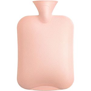 Warme Waterkruik 2L - Rubber Kruik voor Warm en Koud Kompres, Pijnverlichting bij Kramp, Rug, Nek en Schouder - Comfortabele Fleece Hoes