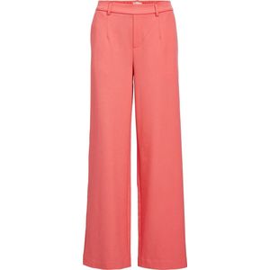 Object Objlisa Wide Pant Broeken Dames - Perzik - Maat 38