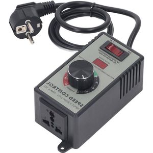 Snelheidsregelaar voor AC Motor - 4000W, AC220-240V, Elektrische Ventilator, Variabel, Elektronisch, Met Universele Socket, 10A