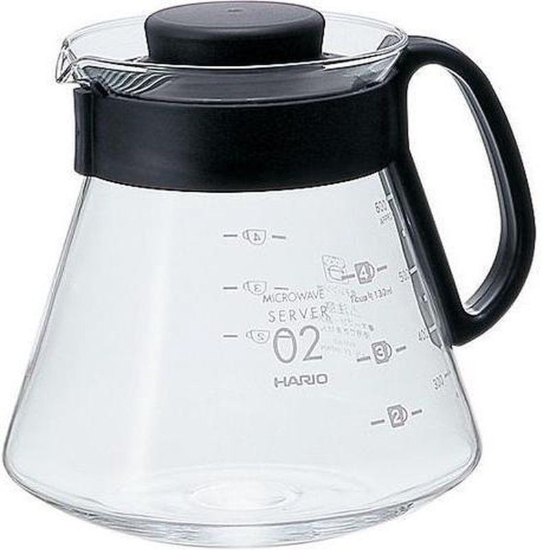 Hario - V60-02 - Koffiekan - Transparant - Hittebestendig Glas