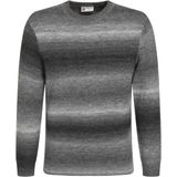 Gabbiano - Trui - Donkergrijs - Zachte Trui Met Gradient Kleurverloop