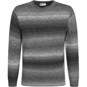 Gabbiano - Trui - Donkergrijs - Zachte Trui Met Gradient Kleurverloop