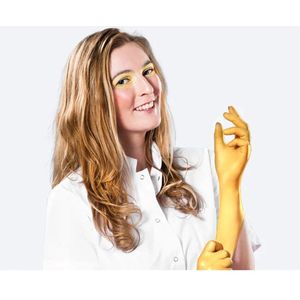 Comforties Soft nitril Glamour Gold Handschoen 100 stuks Maat: XS Comforties -- Nitril handschoen voor tatoeage / tattoo / piercing PMU enzv