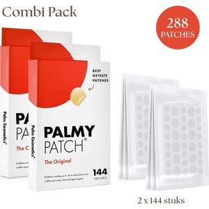 PALMY® Pimple Patch (2 stuks Combi-pack) - Acne Patch - Acne Pleister - Puisten Pleister - Verwijdert, Puistjes, Acne en Mee-eters - Acne Sticker - 288 stuks