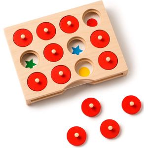 Toys for Life 'Zoek en vind' - Woorden leren - Educatief speelgoed - Sensorisch speelgoed - Spelend leren - Houten speelgoed - Speelgoed 3 tot 6 jaar