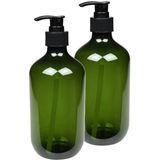 Benson - Zeepdispenser - Groen - 500 ml - D7 x H19 cm