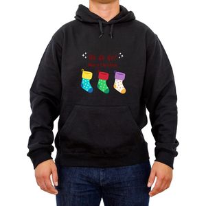 Kersttrui | Foute kersttrui dames | Foute kersttrui heren | Kerst hoodie | Kerstcadeau | Maat M | Zwart | Fotofabriek