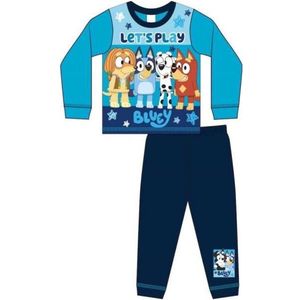 Bluey Pyjama Jongens – Blauw – Let’s Play – 100% Katoen – Maat 92/98