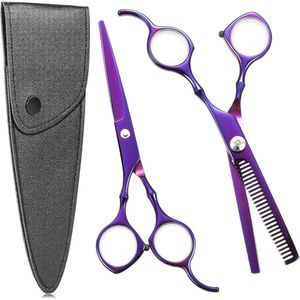 Professionele Kappersschaar 17 cm - Roestvrij Staal met Beschermhoes - Perfect voor Beginners en Huisdieren