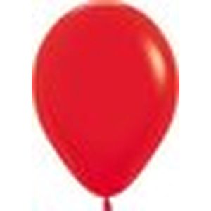 Sempertex Ballonnen Fashion Red | 50 stuk | 5 inch | 13cm | Miniballonnen rond