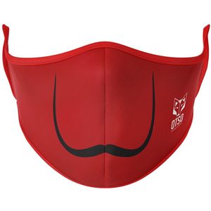 Otso Moustache Mondkapje Rood XS