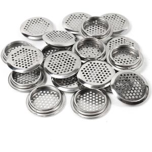 20 Stks 65 mm Cirkel Zilver Roestvrij Stalen Vent Vent Deksel