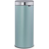 Brabantia Touch Bin Prullenbak - 30 liter - Metallic Mint / Matt Steel Fingerprint Proof deksel