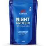 XXL Nutrition - Night Protein - 100% Micellar Caseïne Eiwit - Eiwitpoeder Proteïne Shake - Eiwitgehalte 87% - Chocolade - 750 gram