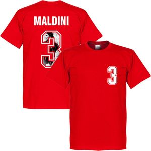 Maldini 3 Gallery T-Shirt - Rood - XXL