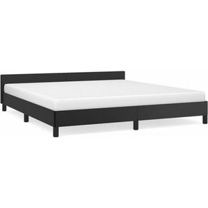 vidaXL-Bedframe-met-hoofdbord-kunstleer-zwart-180x200-cm