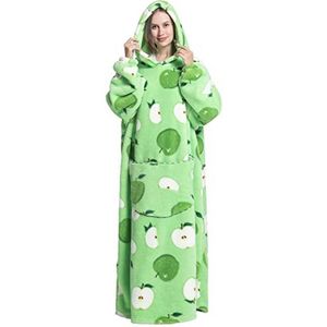 Oversized Sherpa Fleece Hoodie Deken voor Comfortabel en Gezellig Thuisgebruik - Perfecte Kerst- en Verjaardagscadeau