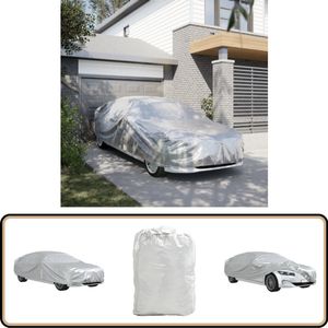 vidaXL Autohoes XL - PEVA - Zilverkleurig - Sedan Autohoes - Autobeschermingshoes - Autocover - Autodoek - Sedan Autohoes