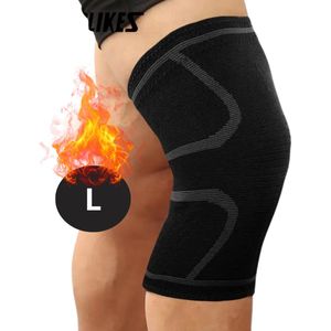 Livano Kniebrace - Sportbrace Knie - Knee Sleeves - Knee Sleeves Powerlifting - Compressie Knie Brace - Knee Wraps - Knee Support - Dames - Heren - Comfortabel - Grijs - Maat L