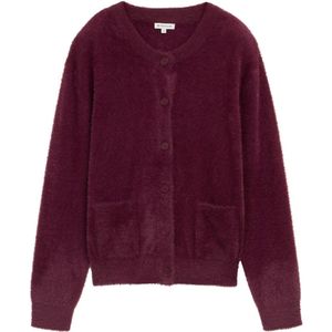 Regular fit gebreid jack in de look van imitatiebont