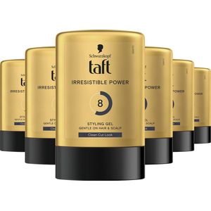 Taft - Irresistible Power Gel - Tottle - Haargel - Haarstyling - Voordeelverpakking - 6 x 300 ml