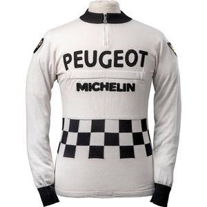 Magliamo Peugeot BP wielershirt merino wol met lange mouwen / wollen koerstrui Peugeot BP Team 1967 LS - M