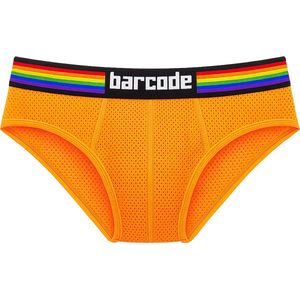 Barcode Berlin Pride Brief Neonorange - MAAT XXL - Heren Ondergoed - Slip voor Man - Mannen Brief