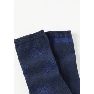 Damart - Set van 2 paar sokken met glanzende motieven - Dames - Blauw - 39/41