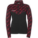 uhlsport Voetbal Progressive 28 Poly damesjack trainingsjack sportjack sweatshirt zonder capuchon met opstaande kraag en zakken met ritssluiting - getailleerde snit