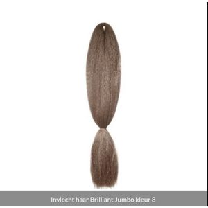 invlecht haar kanakalon (dreads) donkerbruin 8