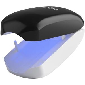 2-in-1 UV-nagellamp, onychomycoselaser met nagelvijl, 500nm blauw licht en 940nm infraroodlicht, oplaadbaar en draagbaar, snel drogend, geschikt voor nagelverzorging thuis (wit en zwart)