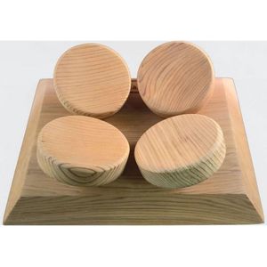 HaLu vierkante hoofdsteun sauna (Red Cedar)