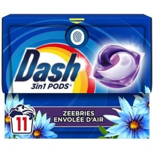 Dash - Wasmiddel Capsules - Zeebries - 3-in-1 Pods - 11 Wasbeurten