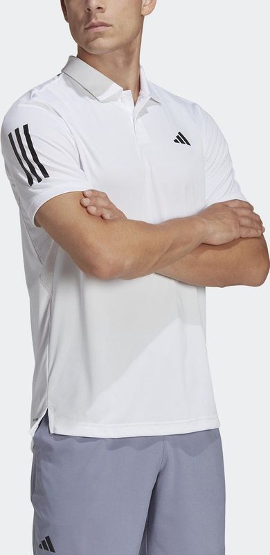 adidas Performance Club 3-Stripes Tennis Poloshirt - Heren - Wit