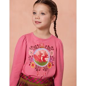 Oilily - Triangle l.sl. T-shirt - Rood - 104/4yr