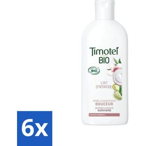 Timotei - Shampoo - Amandelmelk - Biologisch - Normaal Haar - 250 ml - Voordeelverpakking - 6 stuks