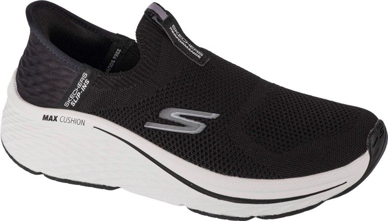 Skechers Dames Max Cushioning Elite 2.0 Eternal Hands Free Slip-ins Sneakers, zwart, 35.5 EU