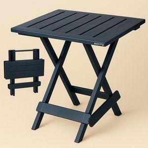 Novity® | Keine Opvouwbare Tafel – Vouwtafel - Tafeltje vierkant - Kunststof - Lichtgewicht - Inklapbare Tafel
