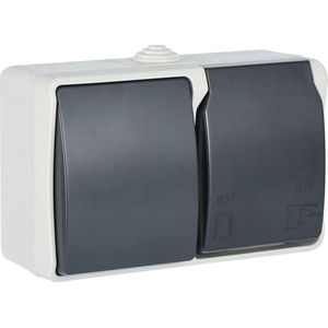 Lexium Buitenstopcontact - Buitenstopcontacten waterdicht - Tuinstopcontact - Contactdoos voor buiten