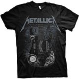 Metallica - Hammett Ouija Guitar Heren T-shirt - M - Zwart