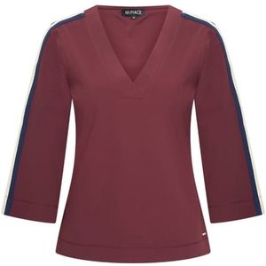 Travel Top V-hals Tape 2666 Burgundy