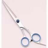 CHPN - Kappersschaar - Blauw/Zilver - Ergonomisch - RVS - 17 cm