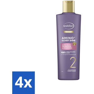 Andrélon – Conditioner – Pro Care Amino+ Glossy Shine – 250 ml - Voordeelverpakking - 4 stuks
