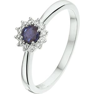 Ring Saffier En Diamant 0.09ct H P1