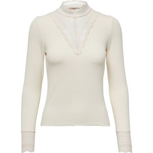 ONLY - ONLTILDE HIGH NECK LACE TOP JRS NOOS - Dames - Blouses