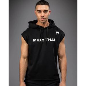 Venum Muay Thai VT Mouwloze Hoodies Zwart Wit - S